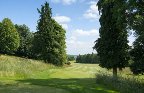 The seventh fairway at Cotswold Hills Golf Club, Cheltenham, England