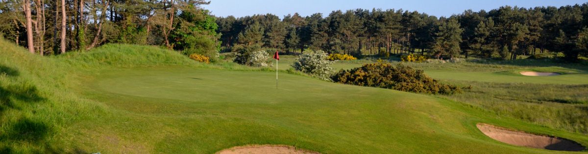 Up to the green at Formby Ladies Golf Club, England