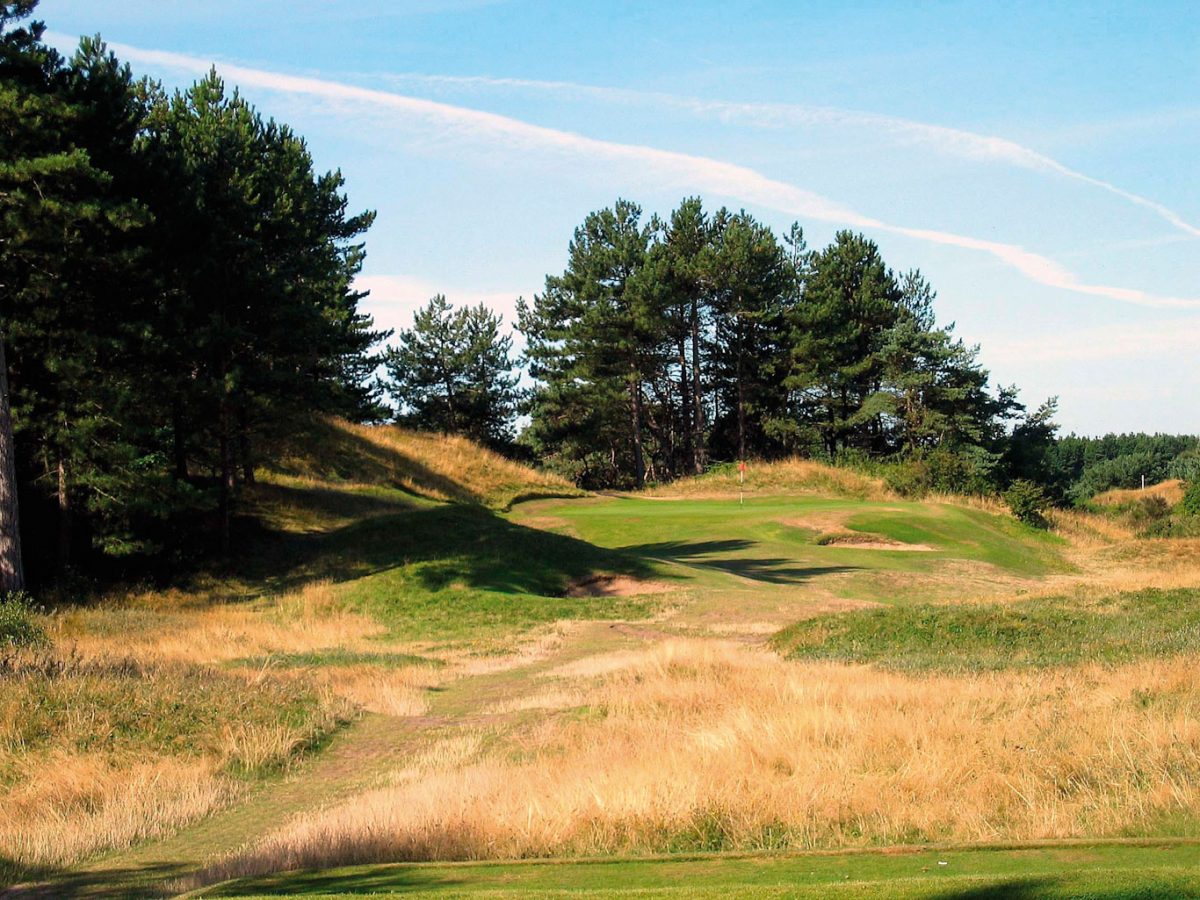 The fifth hole at Formby Ladies Golf Club, England