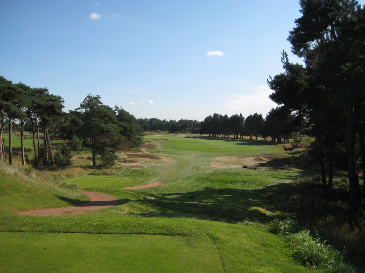 The sixth hole at Formby Ladies Golf Club, England