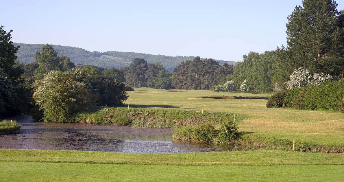 The sixth hole at Ganton Golf Club, North Yorkshire, England