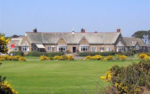 The clubhouse at Ganton Golf Club, North Yorkshire, England