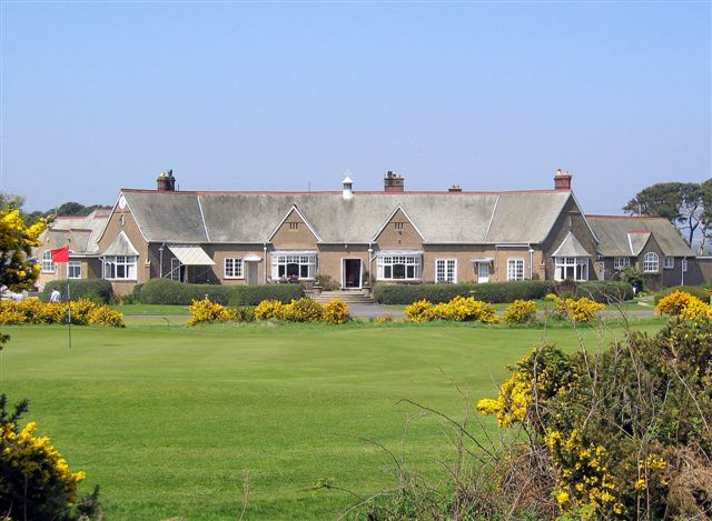 The clubhouse at Ganton Golf Club, North Yorkshire, England