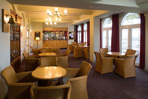 The bar at Heswall Golf Club, The Wirral, England