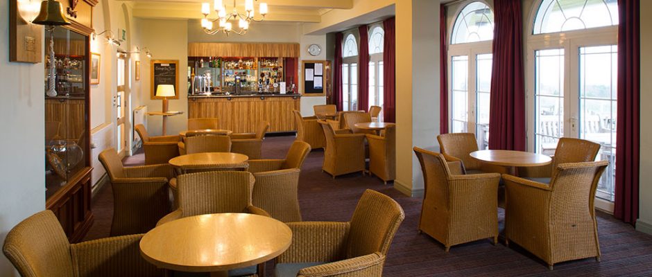 The bar at Heswall Golf Club, The Wirral, England