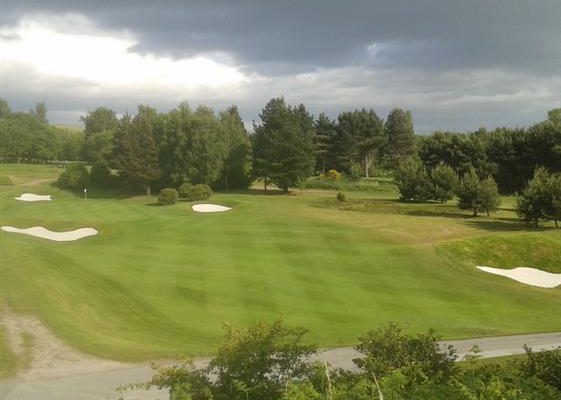The sixth hole at Howley Hall Golf Club, Yorkshire, England