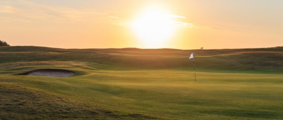 The 14th hole at Hunstanton Golf Club, Norfolk, England