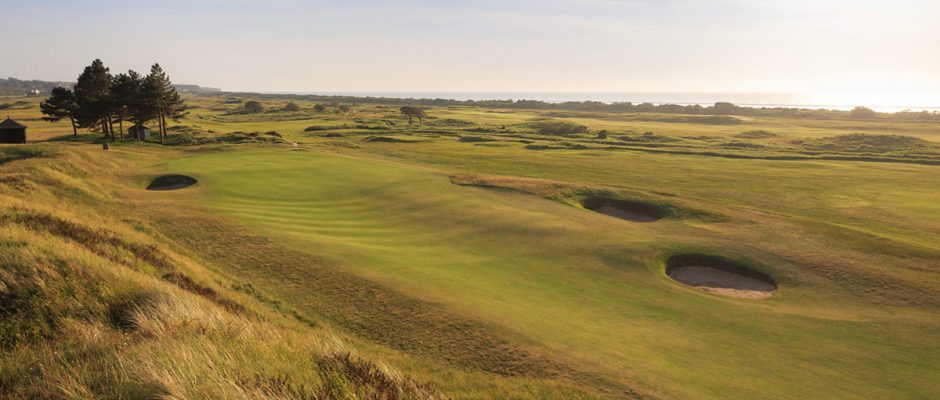 The ninth hole at Hunstanton Golf Club, Norfolk, England