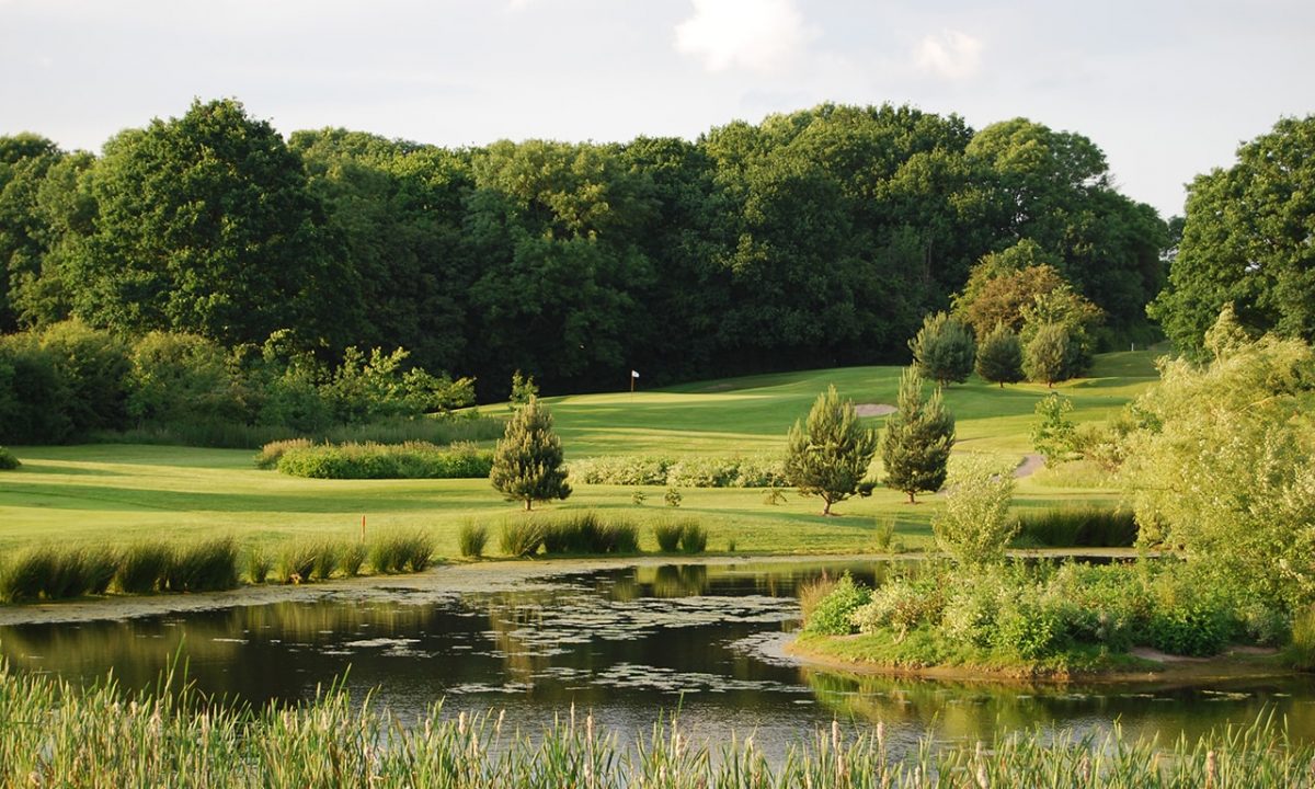 Beautiful parkland at The Kendleshire Golf Club, Bristol, England