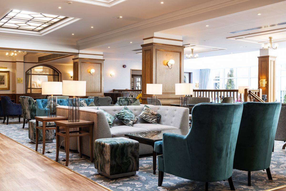 The lounge at Kingsmills Hotel, Inverness, Scotland