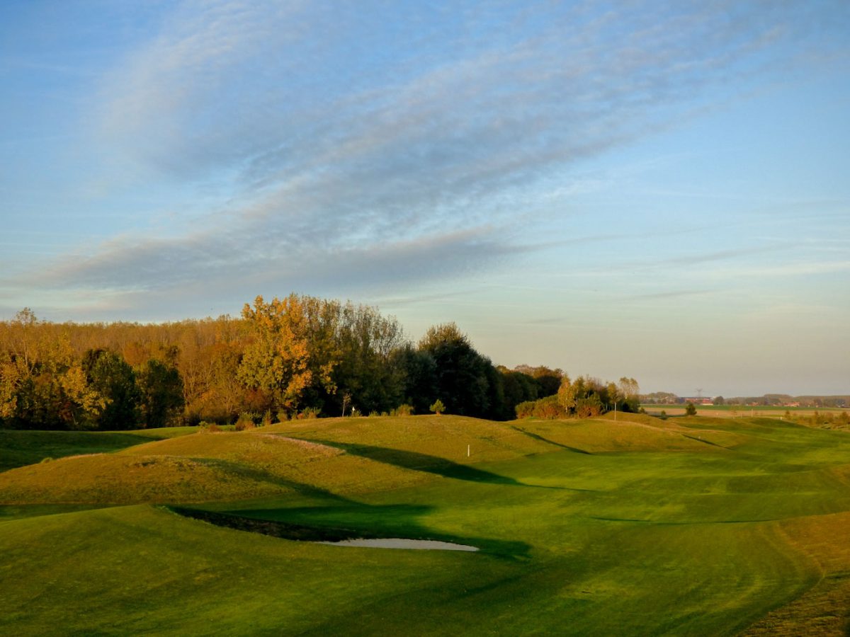 The fifth hole at Merignies Golf Course, Lille, France