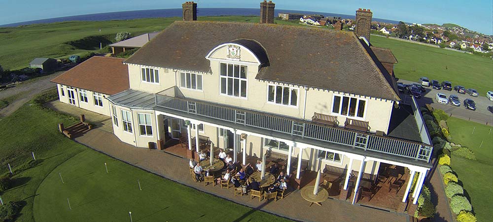 The clubhouse at Sheringham Golf Club, Norfolk, England
