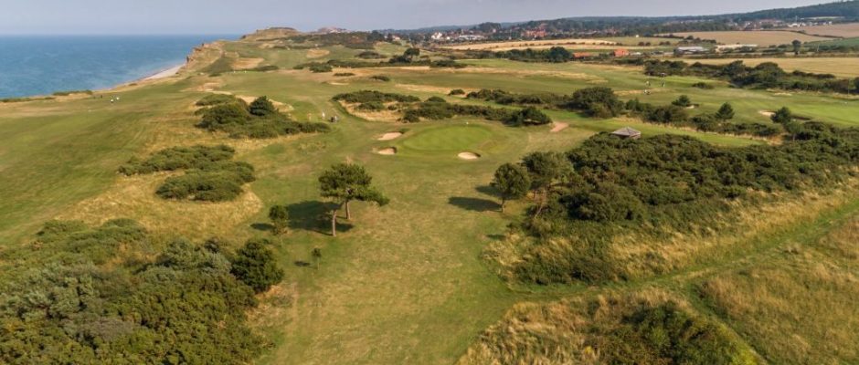 The fifth hole at Sheringham Golf Club, Norfolk, England