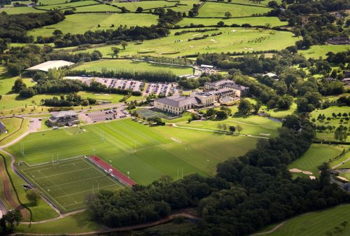Aerial view of the Vale Golf Resort, Pontyclun, Wales