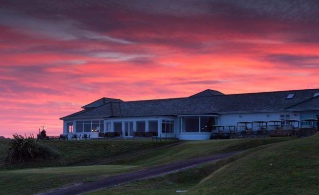Magical skies over Trevose Golf and Country Club, Padstow, England
