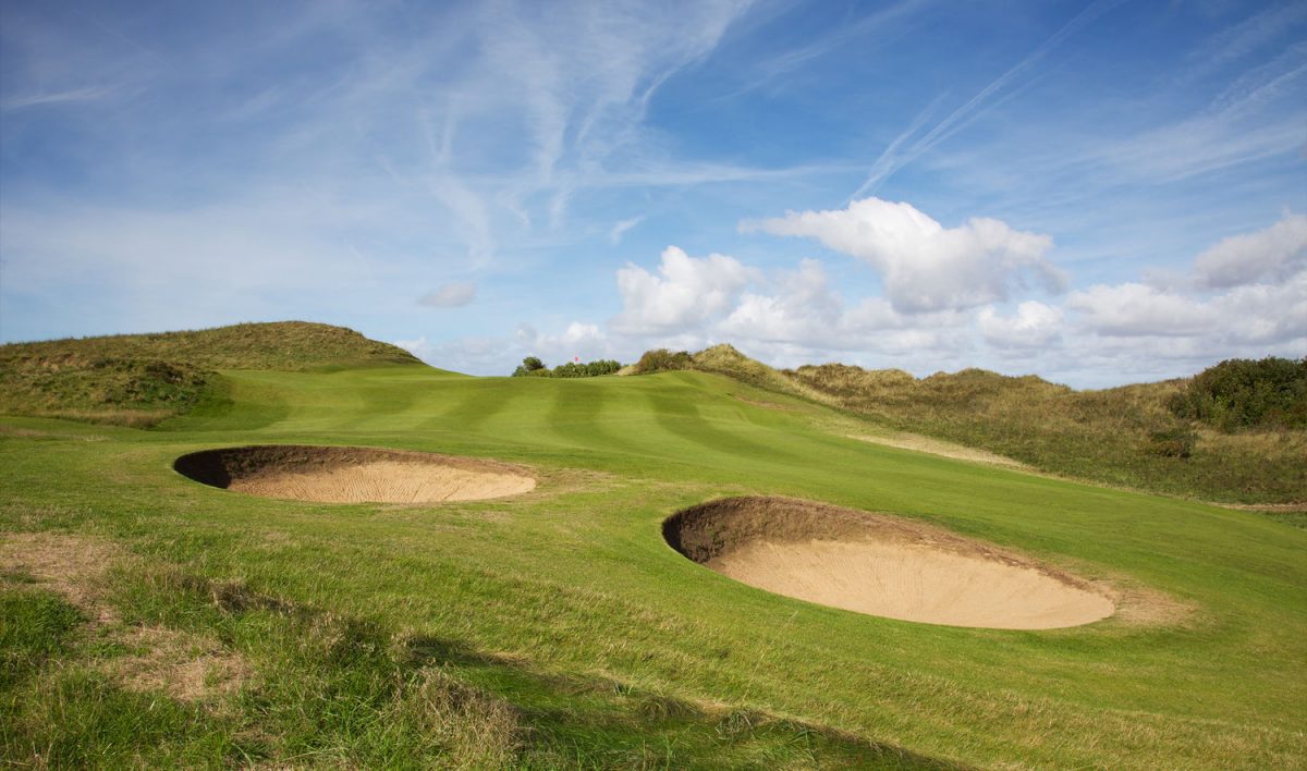 Uphill challenge at Wallasey Golf Club, The Wirral, England