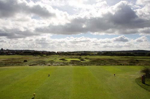 The fourth tee at Wallasey Golf Club, The Wirral, England