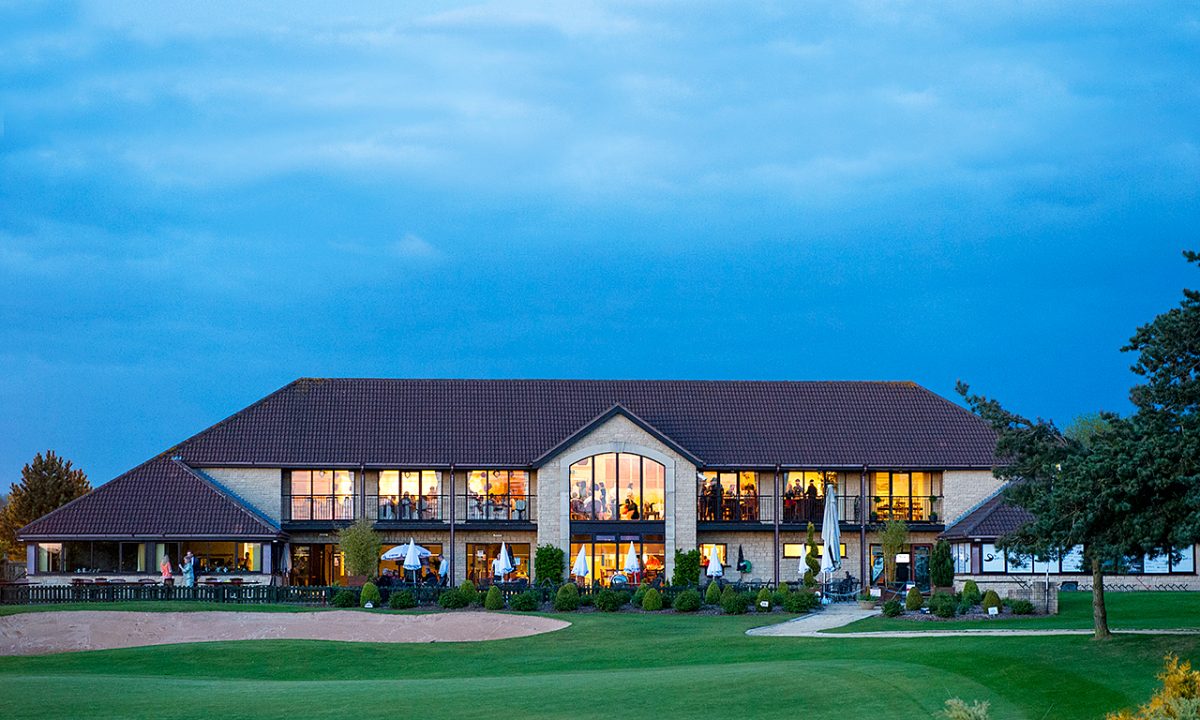 Busy clubhouse at The Kendleshire Golf Club, Bristol, England