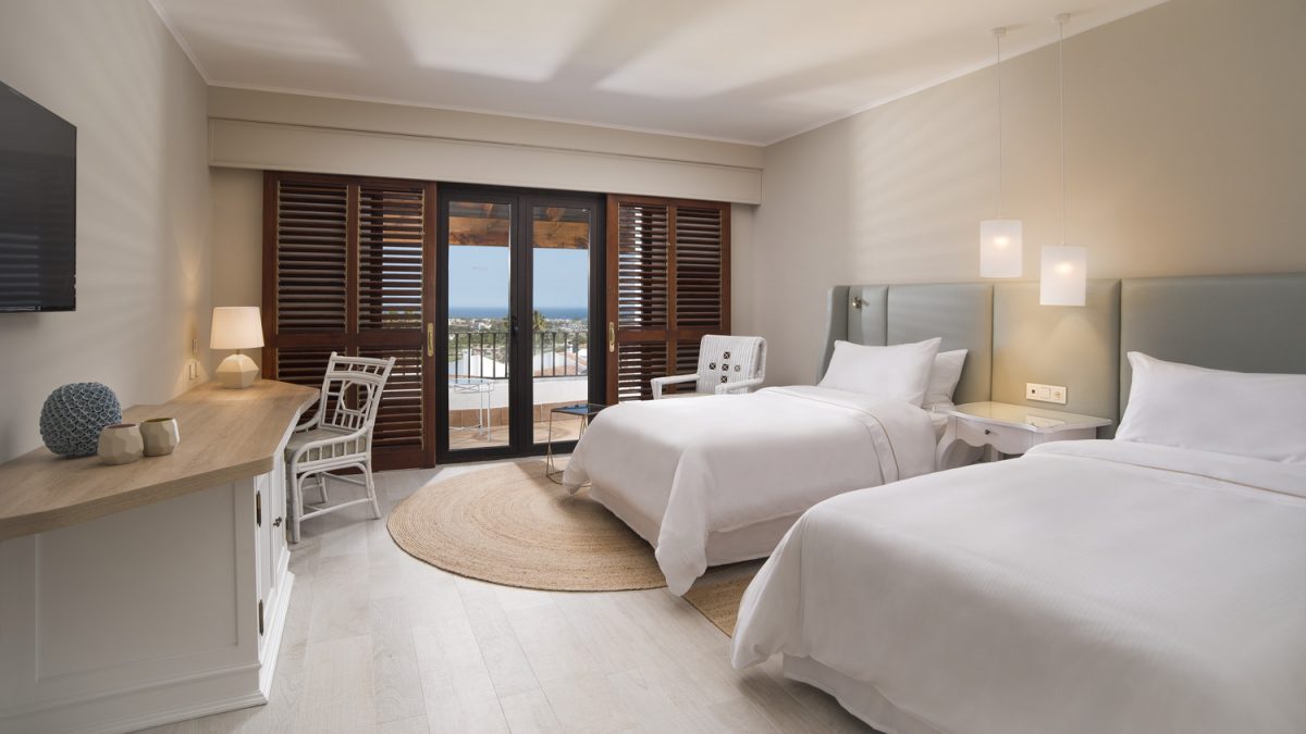 A twin bedroom at The Westin La Quinta Golf Resort and Spa, Marbella, Spain