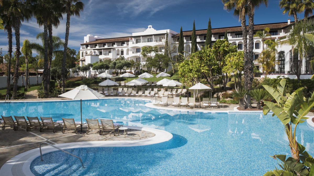 The outdoor pool at The Westin La Quinta Golf Resort and Spa, Marbella, Spain
