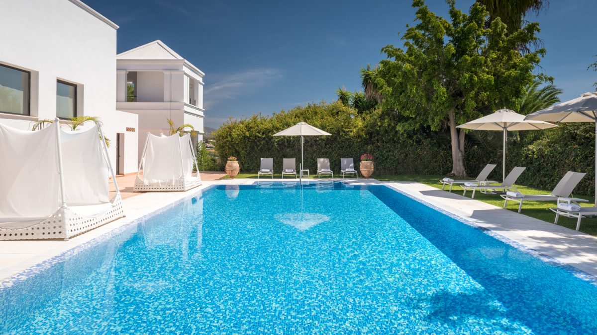 The outdoor pool at The Westin La Quinta Golf Resort and Spa, Marbella, Spain