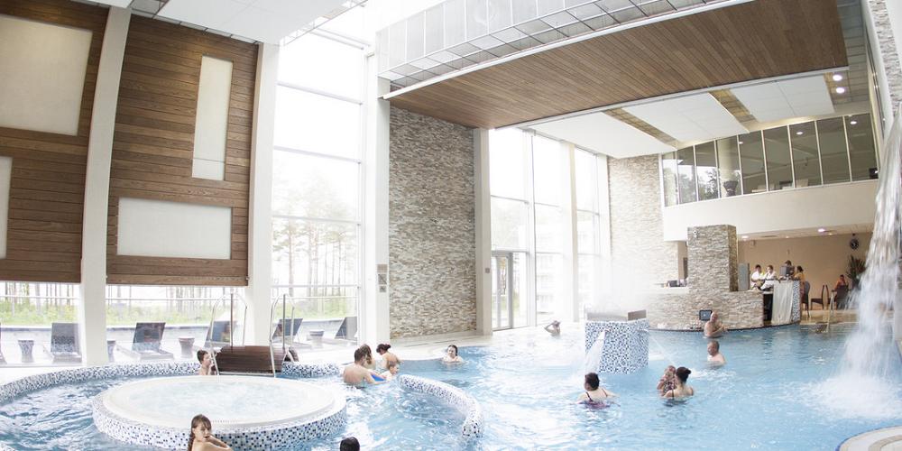 The indoor pool at the Estonia Resort Hotel and Spa, Parnu, Estonia