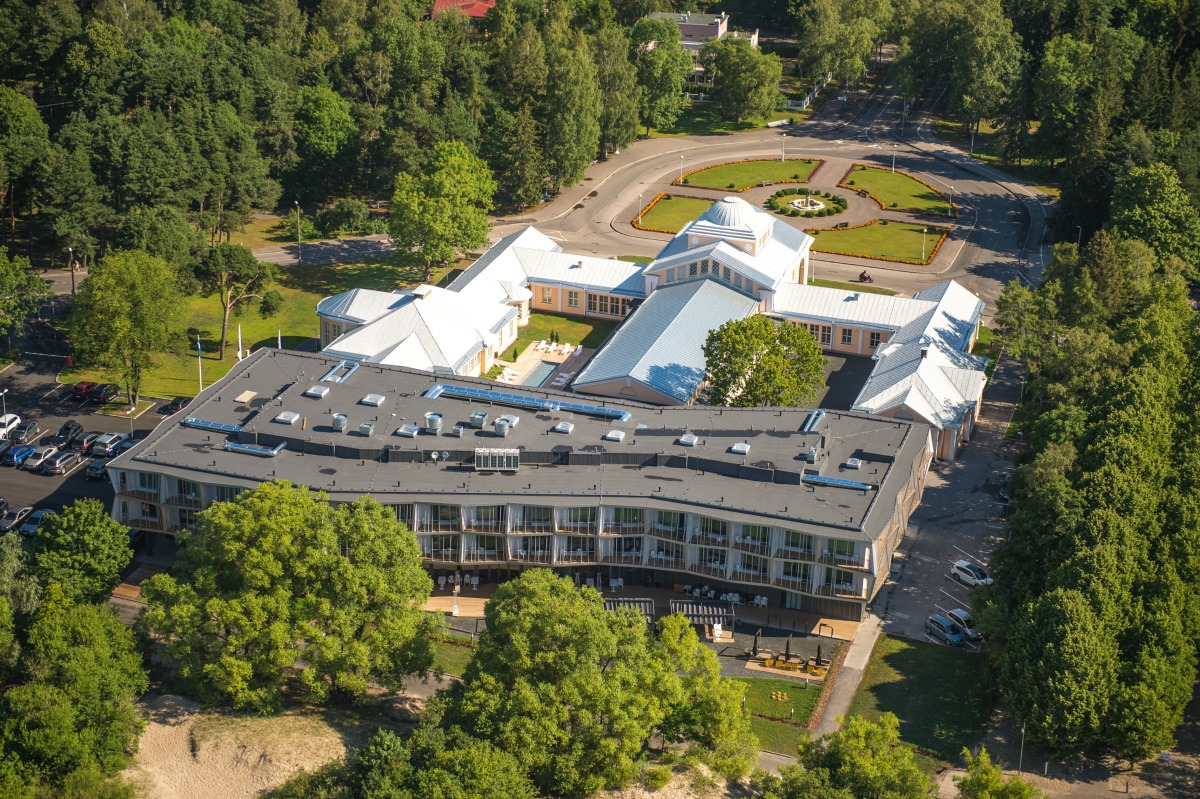 Aerial view of Hedon Spa and Hotel, Parnu, Estonia