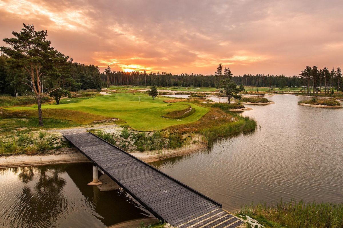 The testing layout at Parnu Bay Golf Club, Estonia