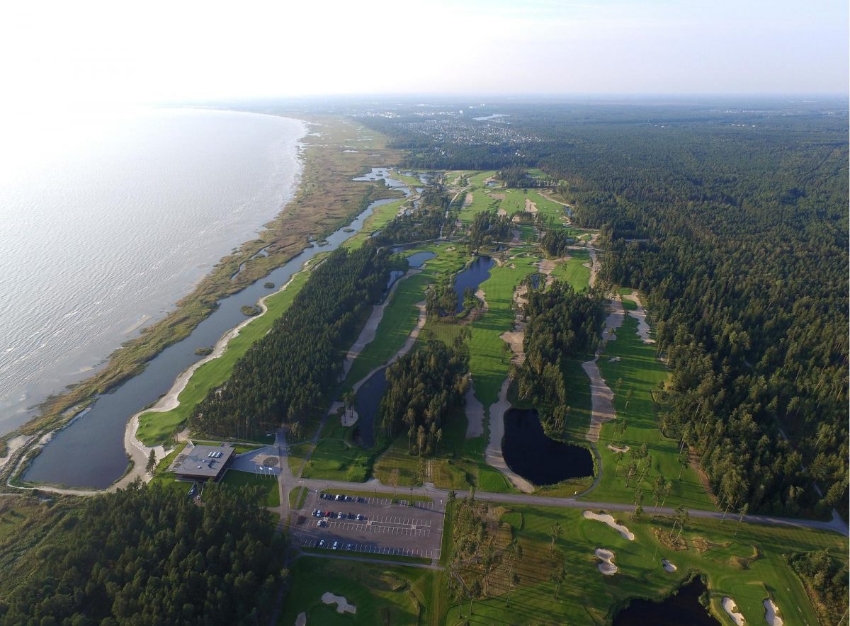 Bird's eye view of Parnu Bay Golf Club, Estonia