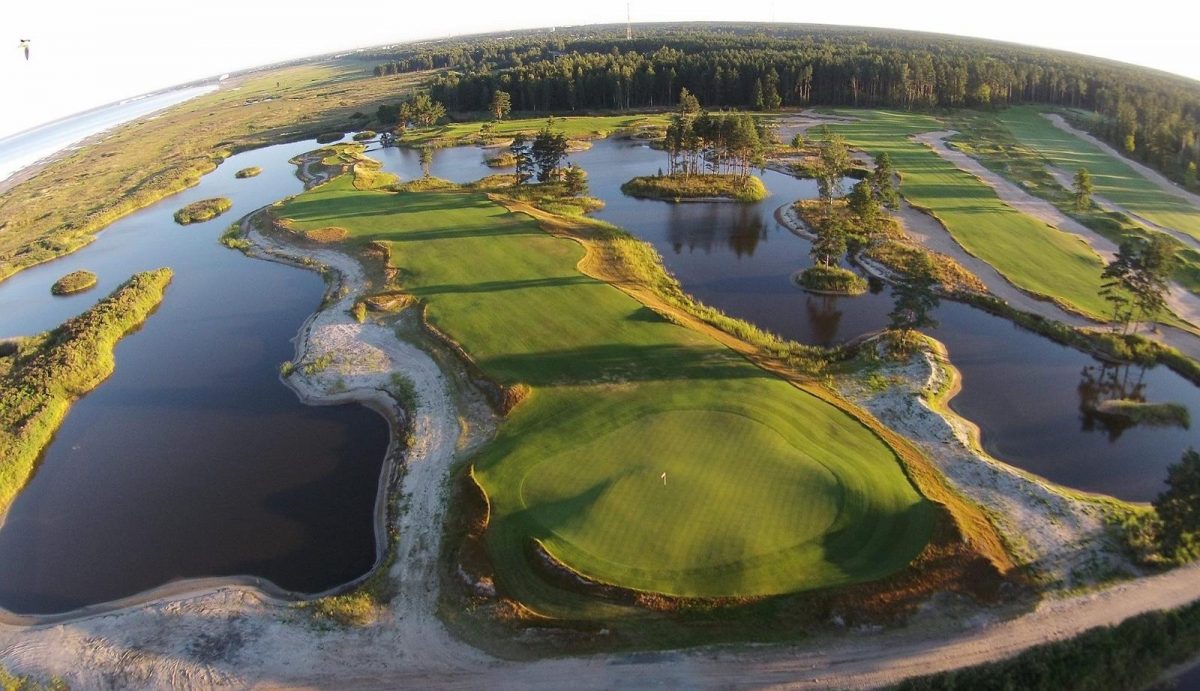 Water, water, everywhere at Parnu Bay Golf Club, Estonia