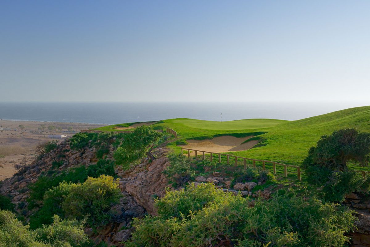 The jawdropping 16th hole at Golf Tazegzout, Agadir, Morocco