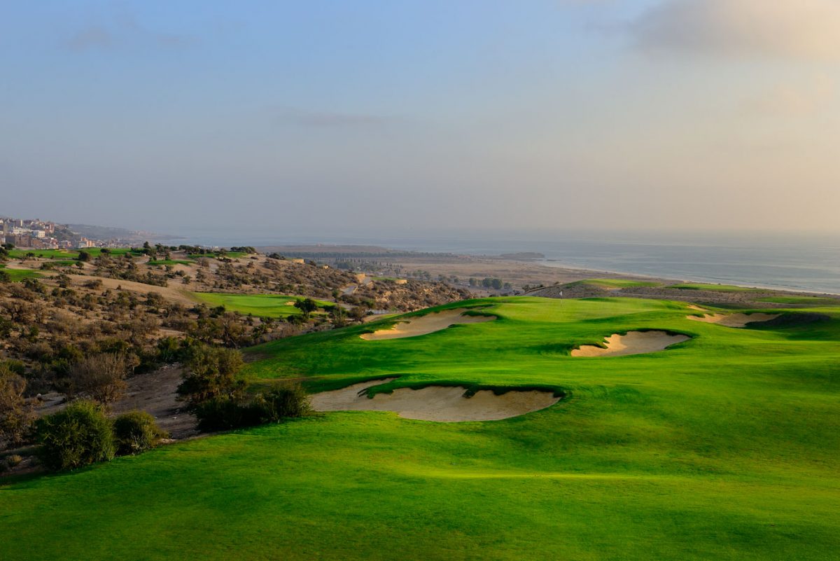 The ninth fairway at Golf Tazegzout, Agadir, Morocco