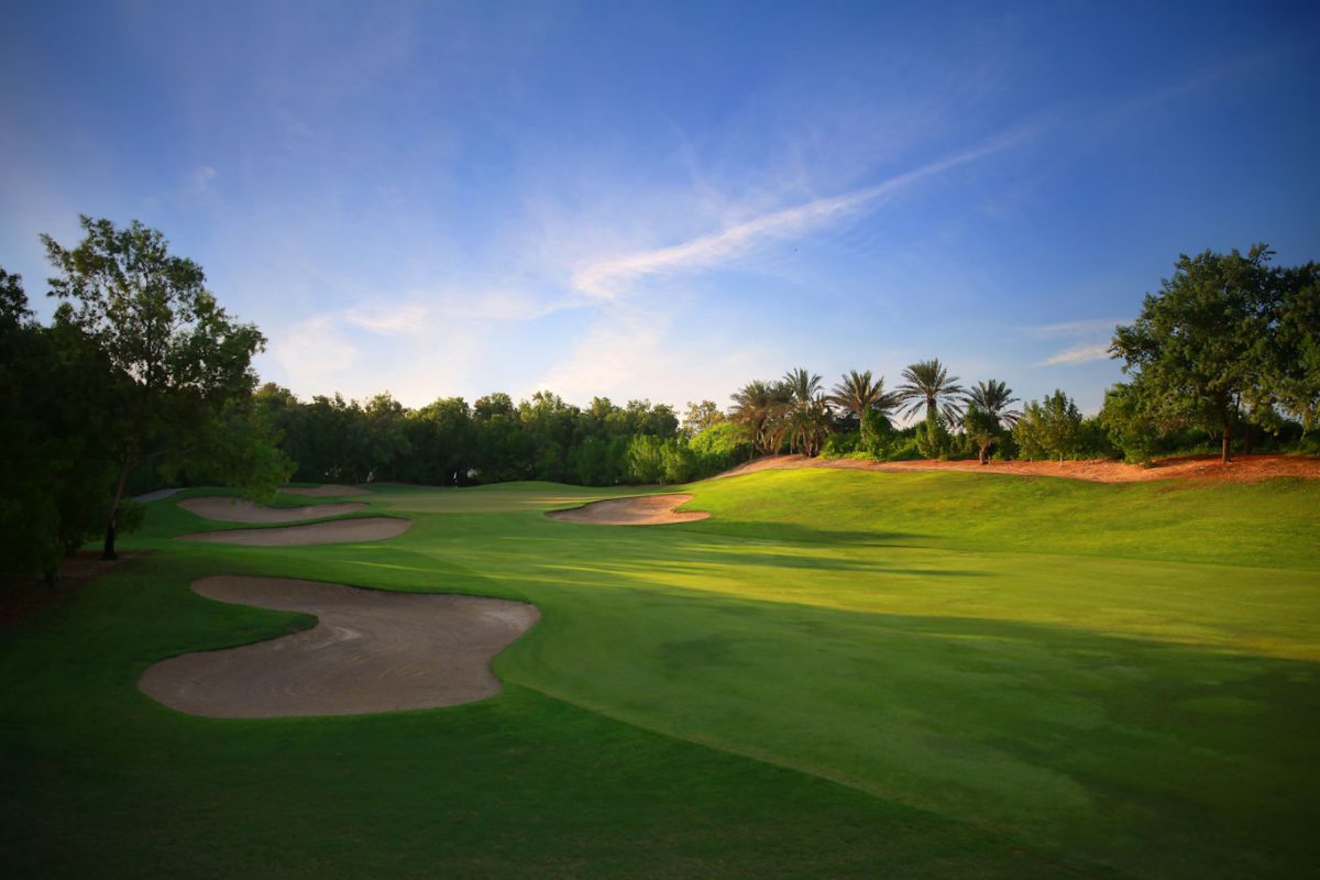 The 11th hole at Abu Dhabi Golf Club