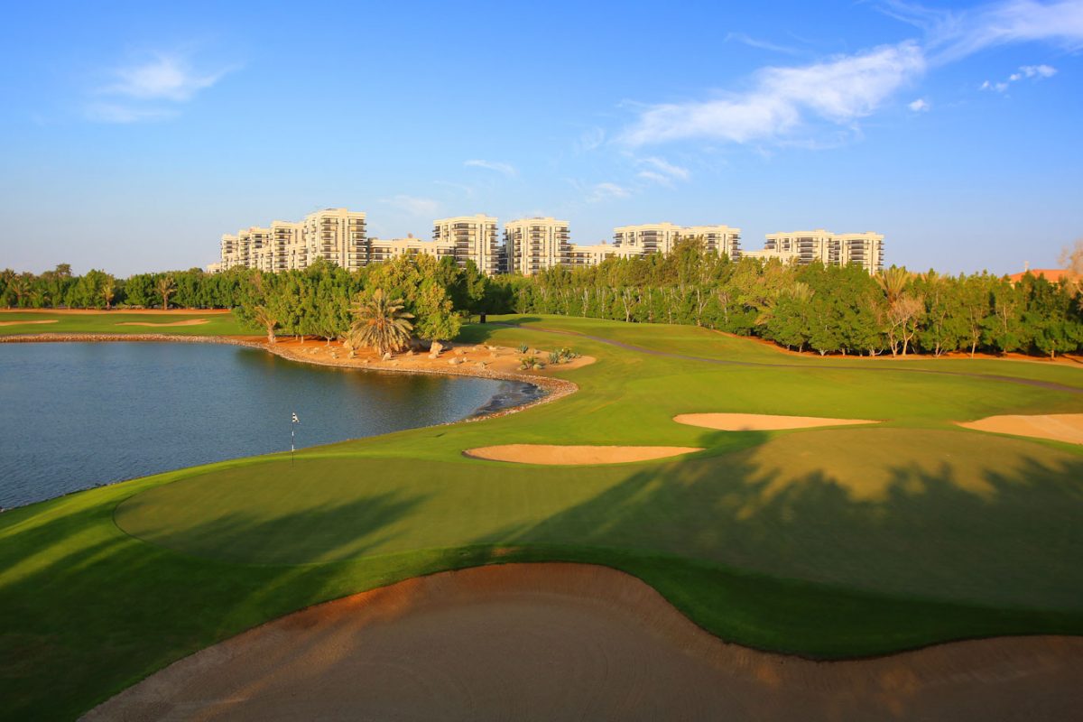 The fourth hole at Abu Dhabi Golf Club