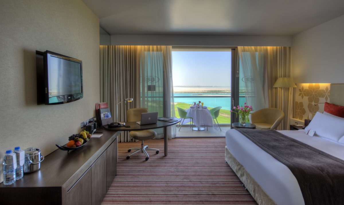 A club room at Crowne Plaza Hotel, Yas Island, Abu Dhabi