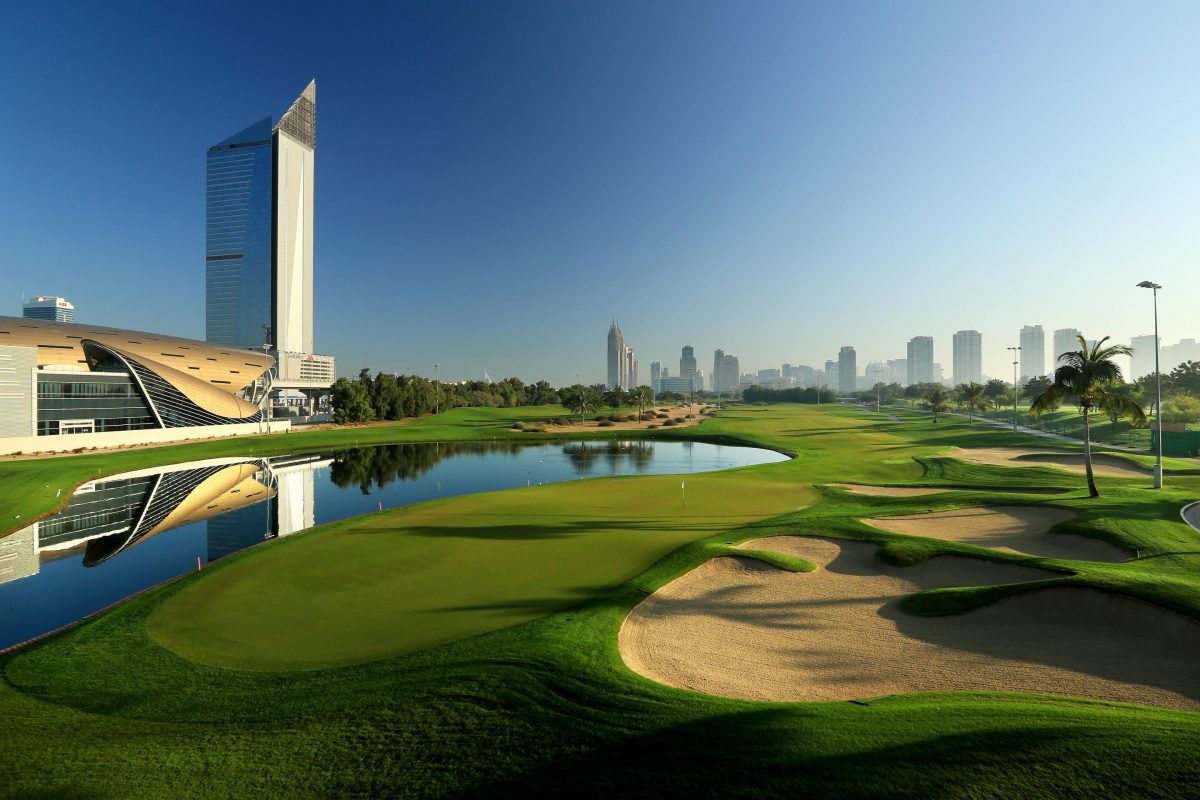 Huge greens are a feature of the Faldo course at Emirates Golf Club, Dubai