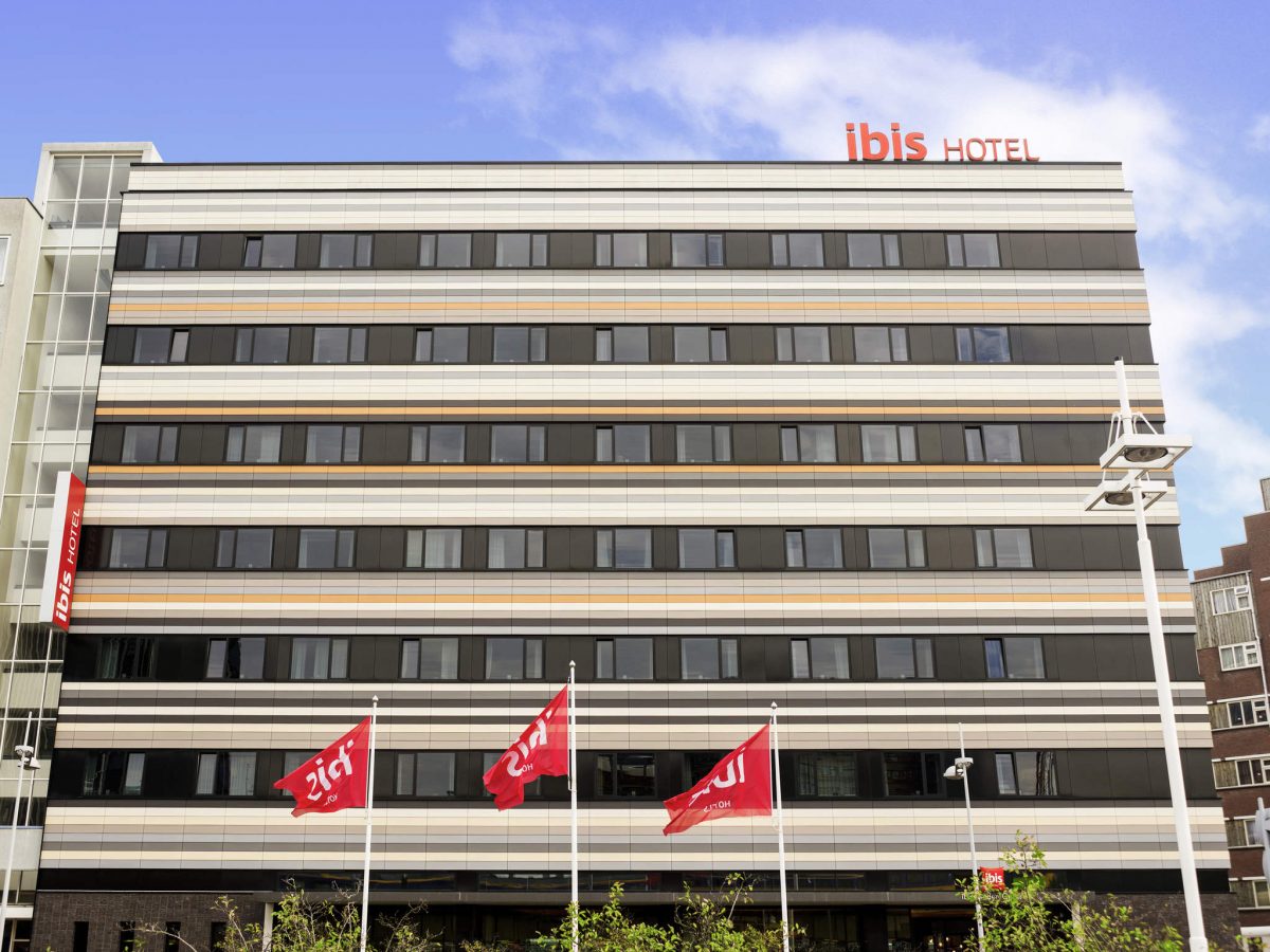 The exterior of the Ibis Leiden Centre hotel, Netherlands