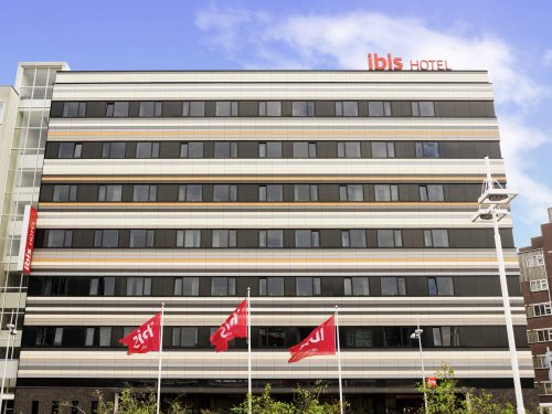 The exterior of the Ibis Leiden Centre hotel, Netherlands
