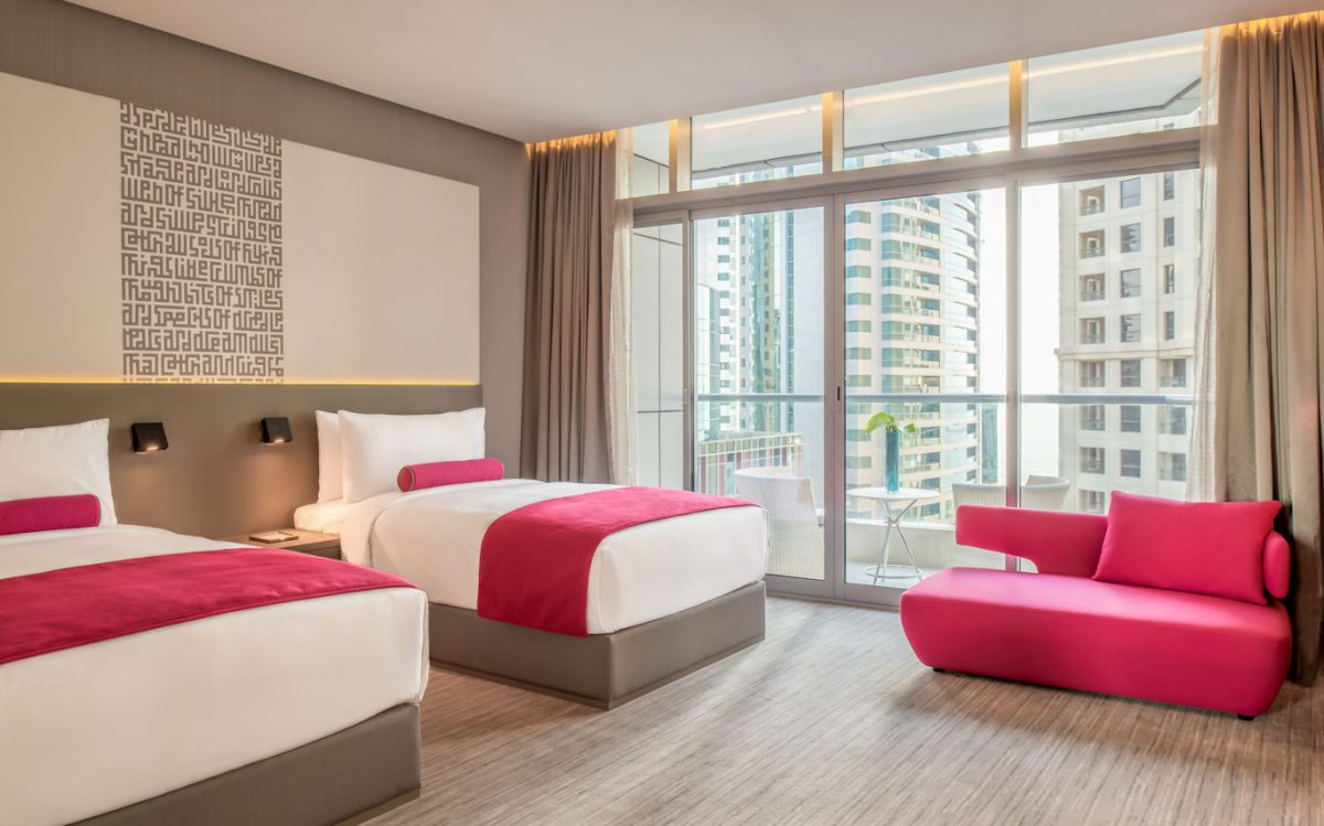 A family room at the InterContinental Hotel, Dubai Marina