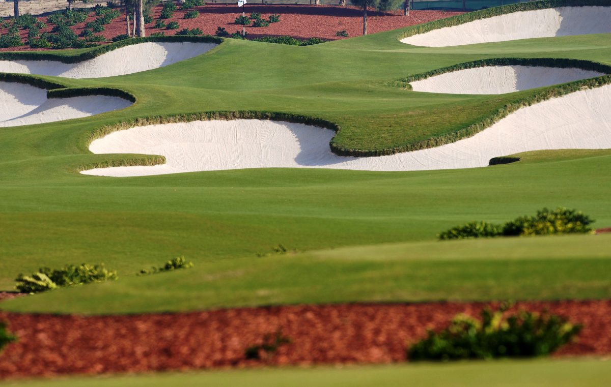 The two courses at Jumeirah Golf Estates are kept in immaculate condition