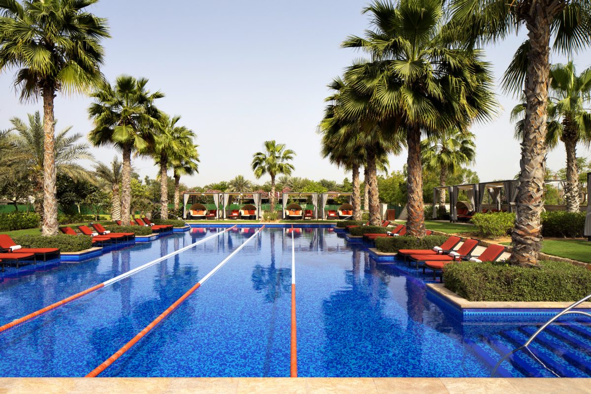 The lap pool at The Westin Resort Golf and Spa, Abu Dhabi