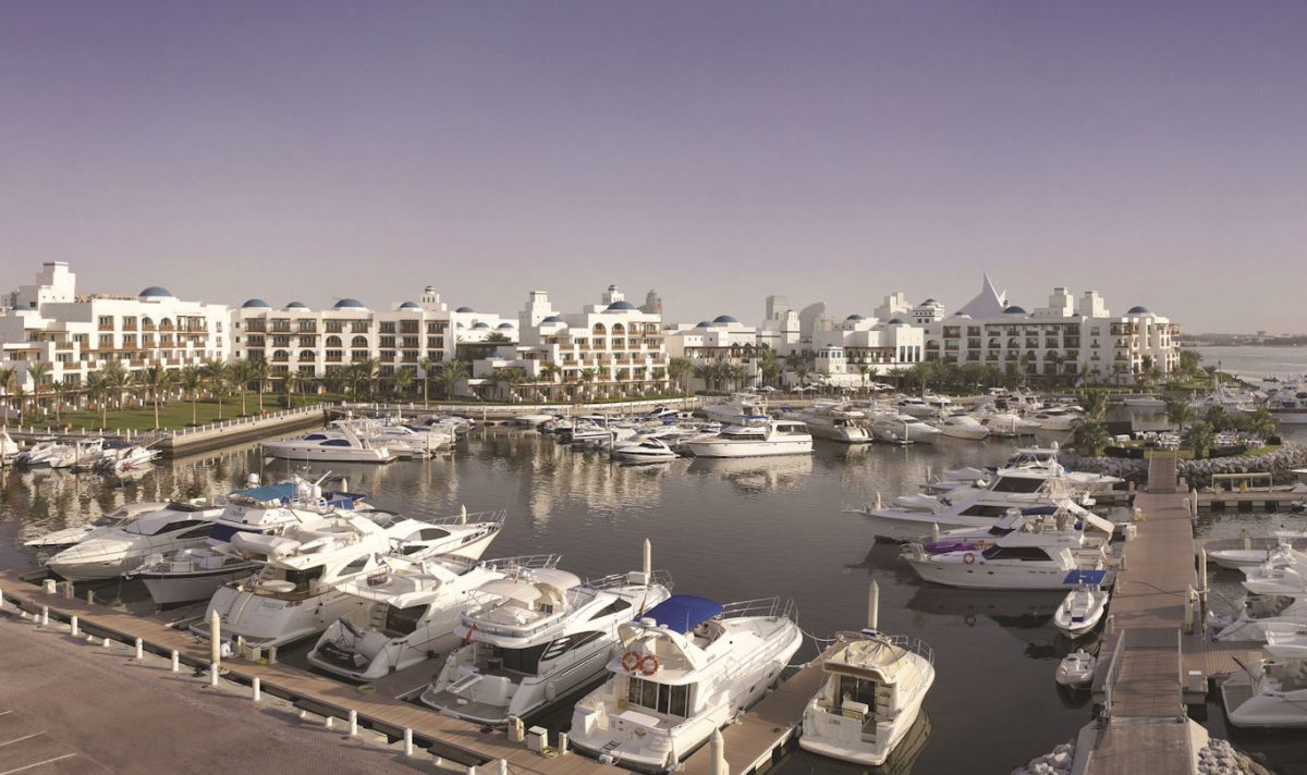 The marina at the Park Hyatt Hotel, Dubai