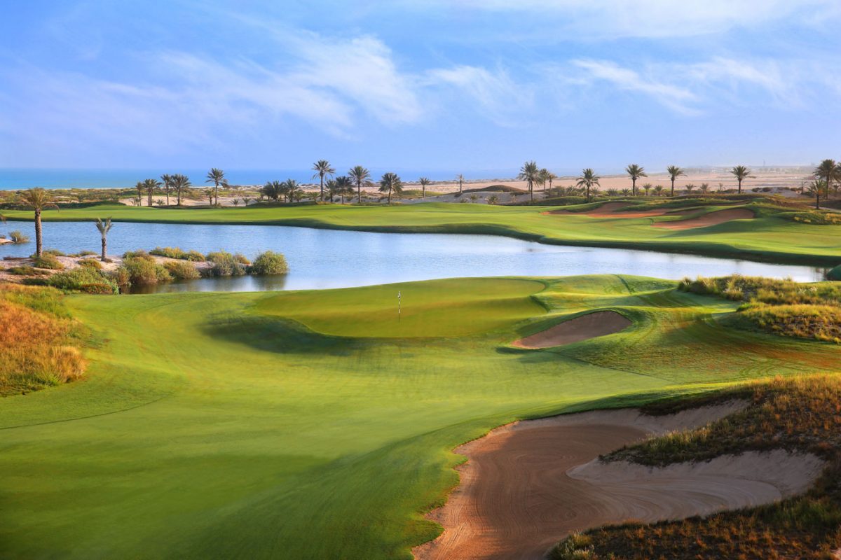 Saadiyat Beach Golf Club, Abu Dhabi, is kept in immaculte condition