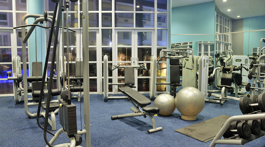 The gym at The Commodore Hotel, Cape Town, South Africa