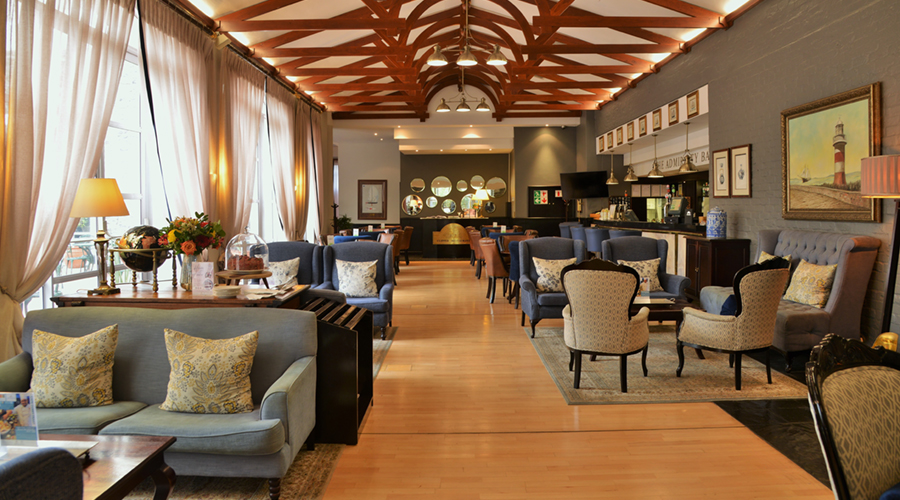 The elegant bar in The Commodore Hotel, Cape Town, South Africa