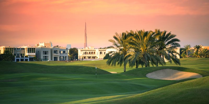 Amazing skies over The Montgomerie Golf Club, Dubai