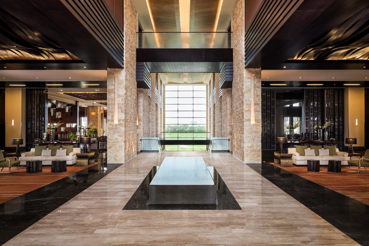 The lobby of The Westin Resort Golf and Spa, Abu Dhabi
