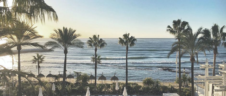 The beachfront at Puento Romano Beach Resort, Marbella, Spain