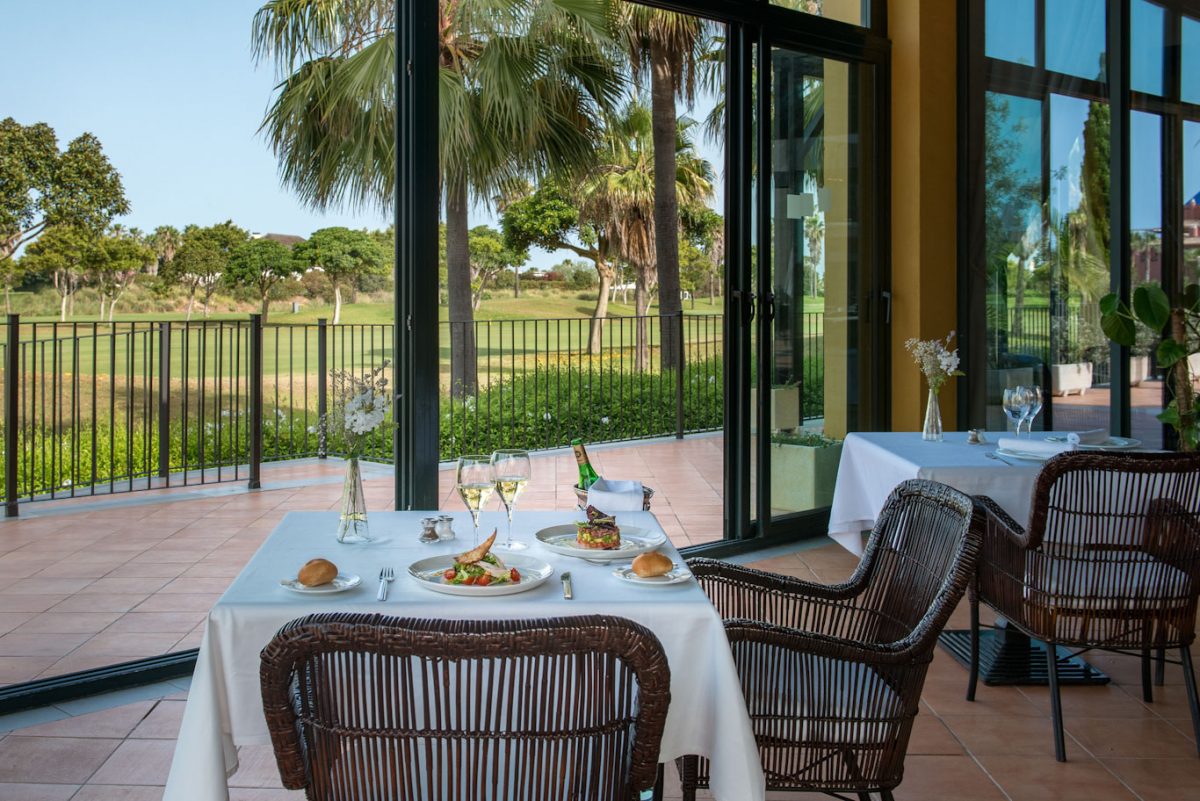Dining at Barcelo Costa Ballena Golf and Spa resort, south west Spain