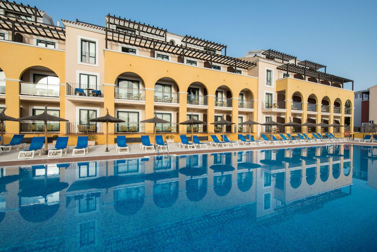 The swimming pool at Barcelo Costa Ballena Golf and Spa resort, south west Spain
